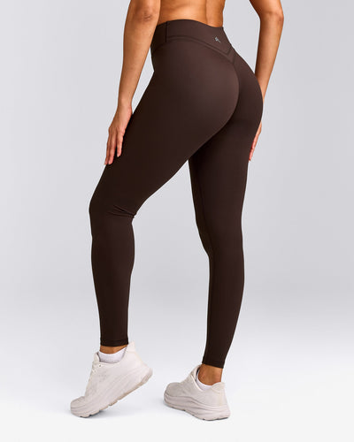 UnifiedMove™ Wrap Leggings with Reflective Logo | 70% Cocoa