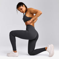 UnifiedMove™ Wrap Leggings with Reflective Logo | Coal