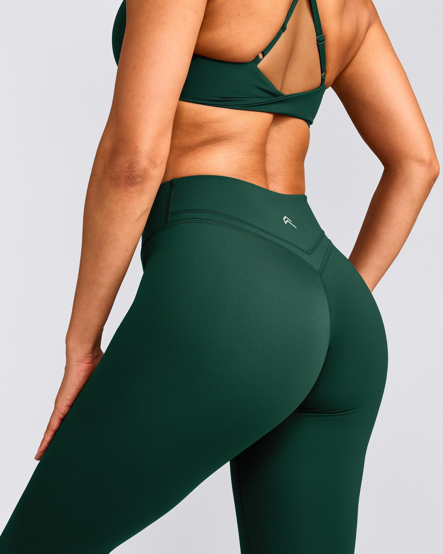 UnifiedMove™ Wrap Leggings with Reflective Logo | Racing Green
