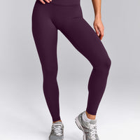 UnifiedMove™ Wrap Leggings with Reflective Logo | Blackberry Purple