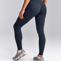 UnifiedMove™ Wrap Leggings with Reflective Logo | True Blue