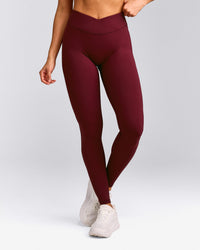 UnifiedMove™ Wrap Leggings with Reflective Logo | Rosewood
