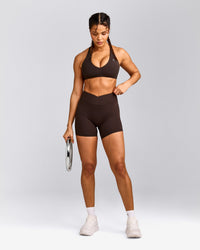 UnifiedMove™ Wrap Shorts 6" with Reflective Logo | 70% Cocoa
