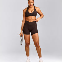 UnifiedMove™ Wrap Shorts 6" with Reflective Logo | 70% Cocoa