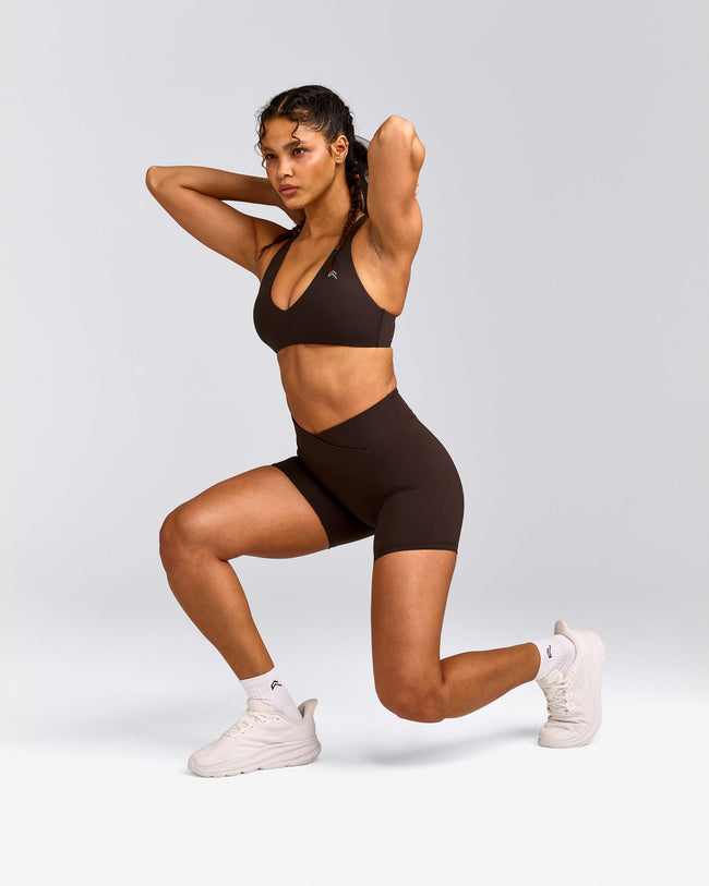 UnifiedMove™ Wrap Shorts 6" with Reflective Logo | 70% Cocoa