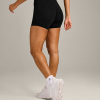 UnifiedMove Wrap Shorts 6" with Reflective Logo | Black