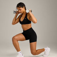 UnifiedMove Wrap Shorts 6" with Reflective Logo | Black