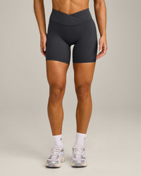 UnifiedMove Wrap Shorts 6" with Reflective Logo | Coal