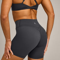 UnifiedMove Wrap Shorts 6" with Reflective Logo | Coal