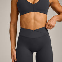 UnifiedMove Wrap Shorts 6" with Reflective Logo | Coal