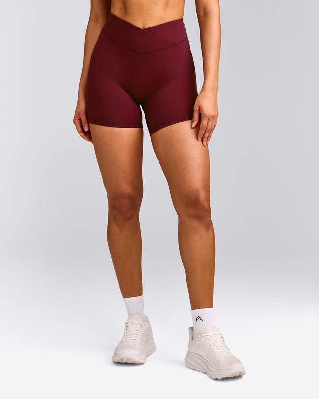 UnifiedMove™ Wrap Shorts 6" with Reflective Logo | Rosewood