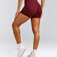 UnifiedMove™ Wrap Shorts 6" with Reflective Logo | Rosewood