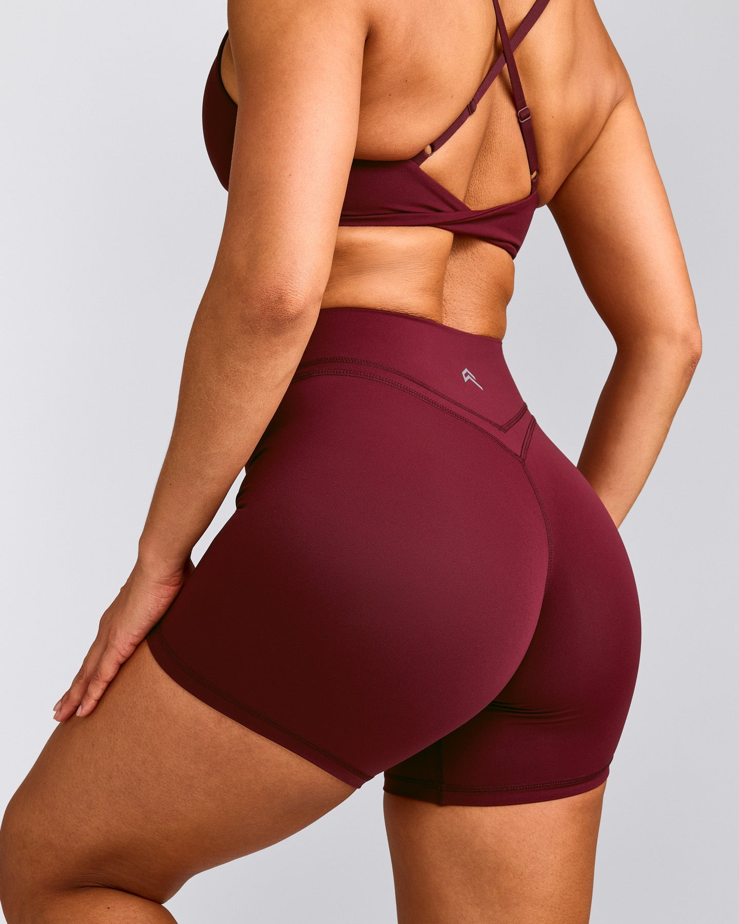 UnifiedMove™ Wrap Shorts 6" with Reflective Logo | Rosewood