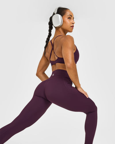 UnifiedMove High Waisted Pocket Leggings | Blackberry Purple