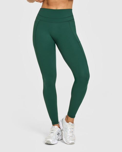 UnifiedMove™ High Waisted Pocket Leggings | Racing Green