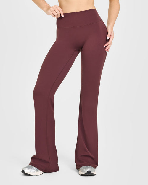 Oner Modal SoftMotion™ Flared Bottoms with White Logo | Velvet Mocha