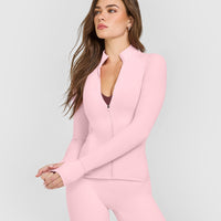 SoftMotion™ Jacket with White Logo | Cherry Blossom Pink