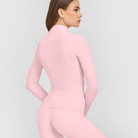 SoftMotion™ Jacket with White Logo | Cherry Blossom Pink