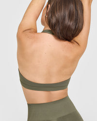 EasyLift™ Halter Bralette | Alpine Green