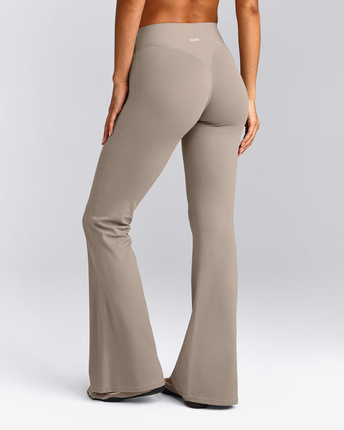 SoftMotion™ Flared Bottoms with White Logo | Warm Sand