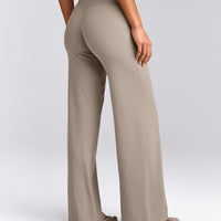 SoftMotion™ Straight Leg Bottoms with White Logo | Warm Sand