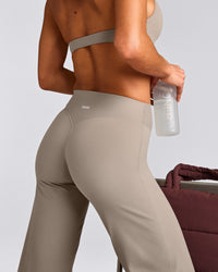SoftMotion™ Straight Leg Bottoms with White Logo | Warm Sand