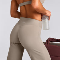 SoftMotion™ Straight Leg Bottoms with White Logo | Warm Sand