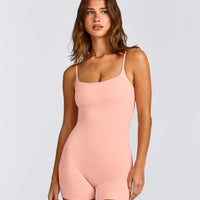 SoftMotion™ Strappy All in One with Grey Logo | Peach Orange