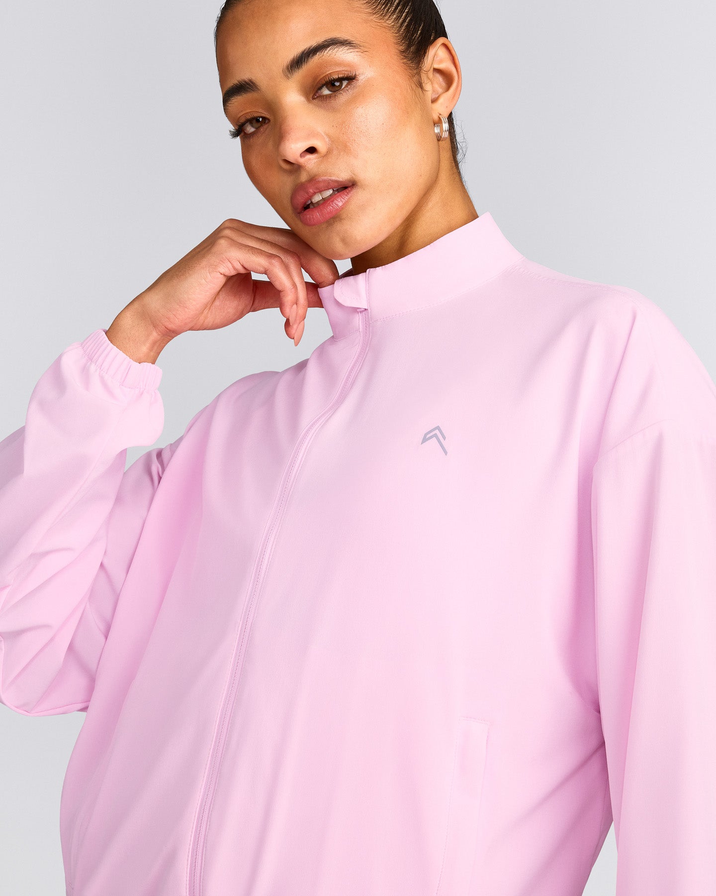 AirMove™ Jacket with Reflective Logo | Chalk Pink