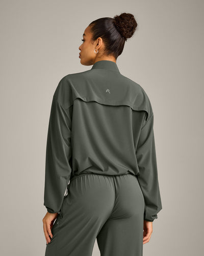 AirMove™ Jacket with Reflective Logo | Dark Khaki