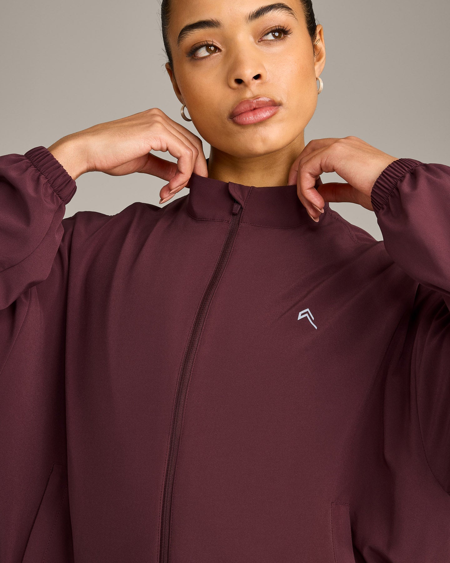 AirMove™ Jacket with Reflective Logo | Velvet Mocha