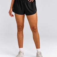 AirMove™ Lined Shorts 3" with Reflective Logo | Black
