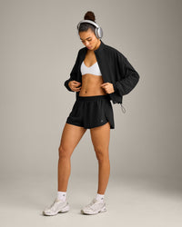 AirMove™ Lined Shorts 2" with Reflective Logo | Black