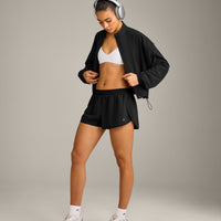 AirMove™ Lined Shorts 3" with Reflective Logo | Black