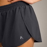AirMove™ Lined Shorts 2" with Reflective Logo | Coal