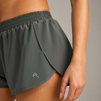 AirMove™ Lined Shorts 3" with Reflective Logo | Dark Khaki
