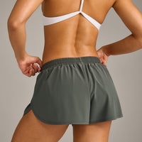 AirMove™ Lined Shorts 3" with Reflective Logo | Dark Khaki