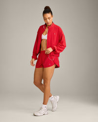 AirMove™ Lined Shorts 3" with Reflective Logo | Fiery Red