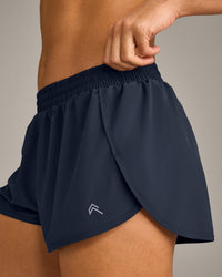 AirMove™ Lined Shorts 3" with Reflective Logo | True Blue