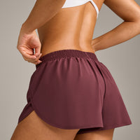 AirMove™ Lined Shorts 3" with Reflective Logo | Velvet Mocha