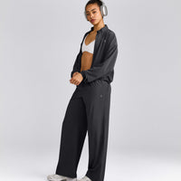 AirMove™ Straight Leg Pants with Reflective Logo | Coal