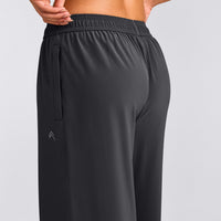 AirMove™ Straight Leg Pants with Reflective Logo | Coal