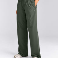 AirMove™ Straight Leg Pants with Reflective Logo | Dark Khaki