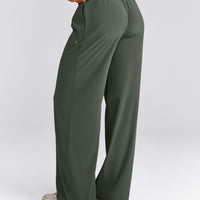 AirMove™ Straight Leg Pants with Reflective Logo | Dark Khaki