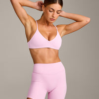 EasyLift™ Ultra Minimal Bralette with Grey Logo | Chalk Pink