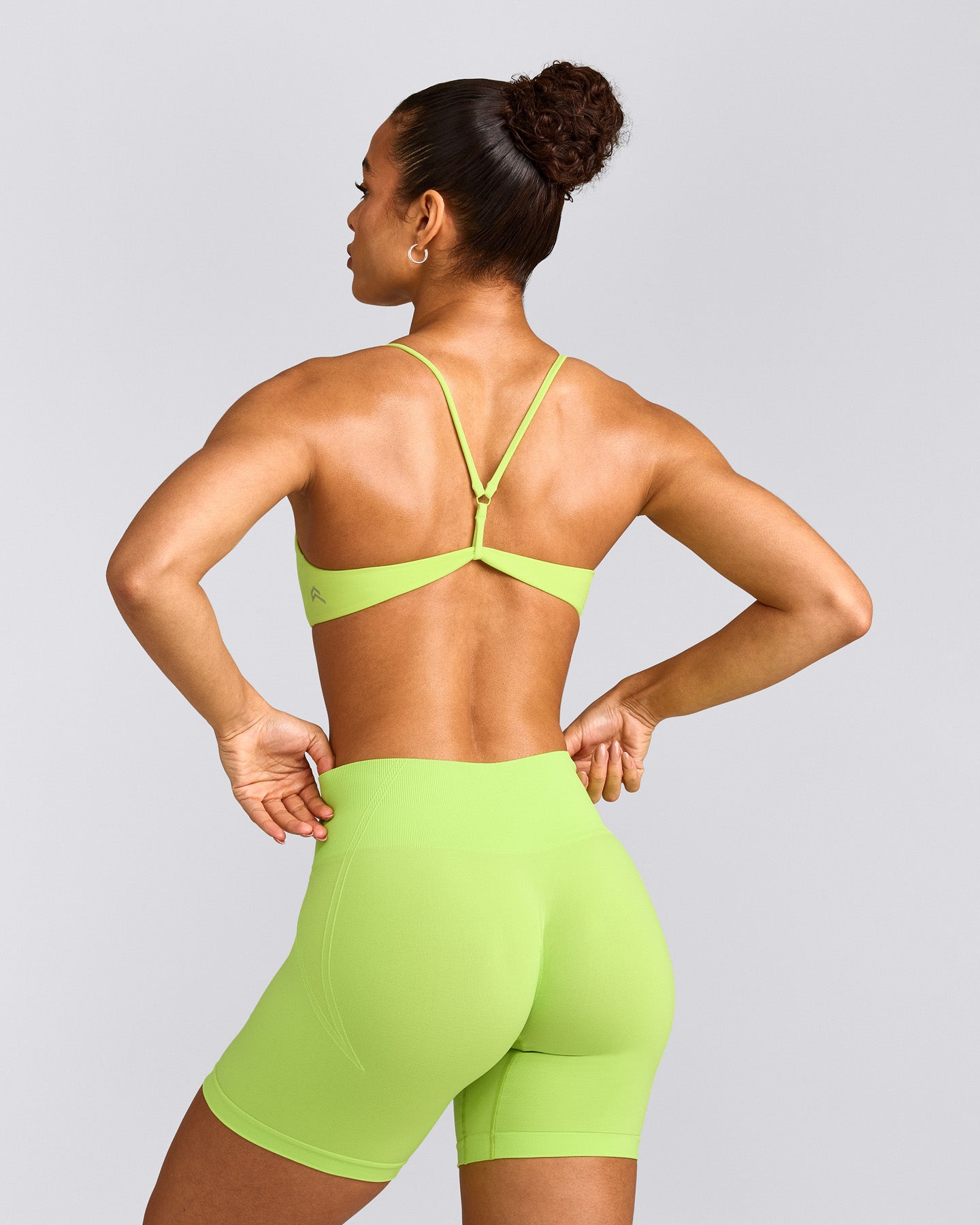 EasyLift™ Ultra Minimal Bralette with Grey Logo | Citrus Green