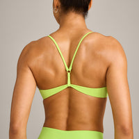 EasyLift™ Ultra Minimal Bralette with Grey Logo | Citrus Green