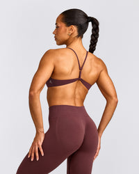 EasyLift™ Ultra Minimal Bralette with Grey Logo | Velvet Mocha