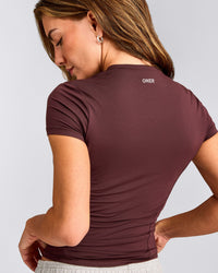 Mellow™ Motion Crew Neck Top | Light Velvet Mocha