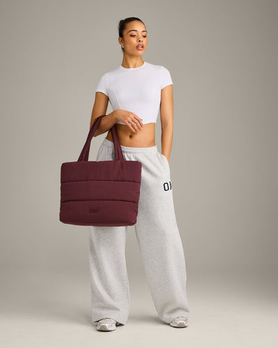 Quilted Tote Bag | Velvet Mocha